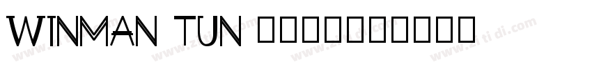 winman tun 100143字体转换